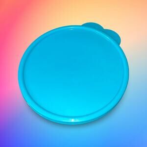 Tupperware 3131B Replacement Lid Seal 6" Round Butterfly Tab Blue Vintage